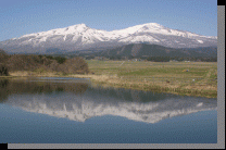 鳥海山の風景