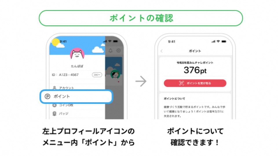 ポイントの確認方法